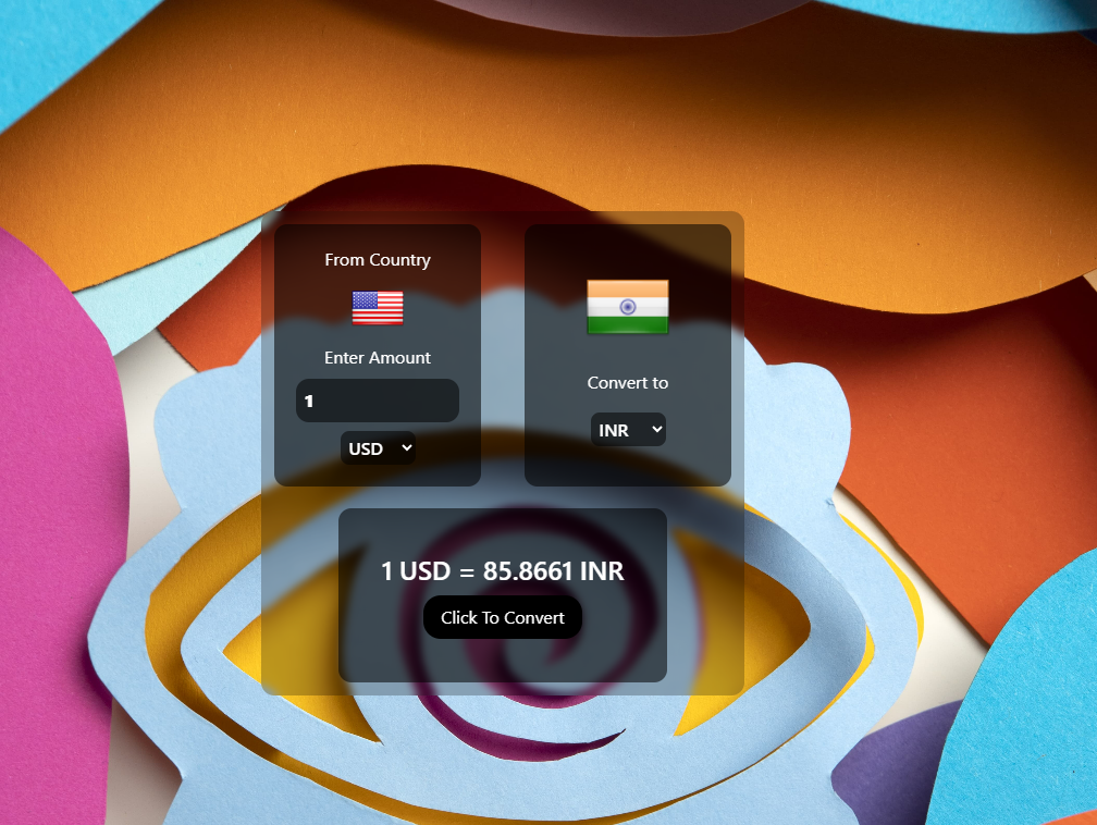 Currency Converter - Just to get hand's on in JavaScript